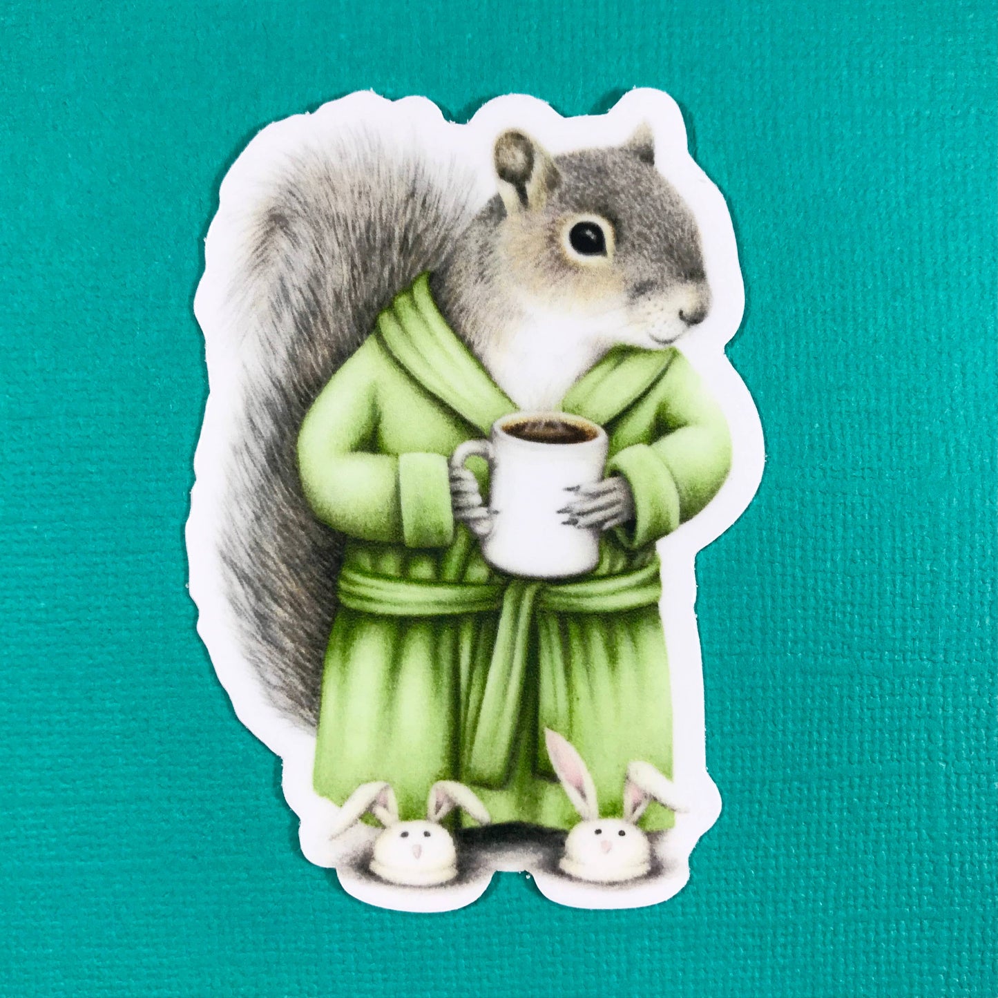 Stickers - Abundance Illustration - Squirrel - Coffee