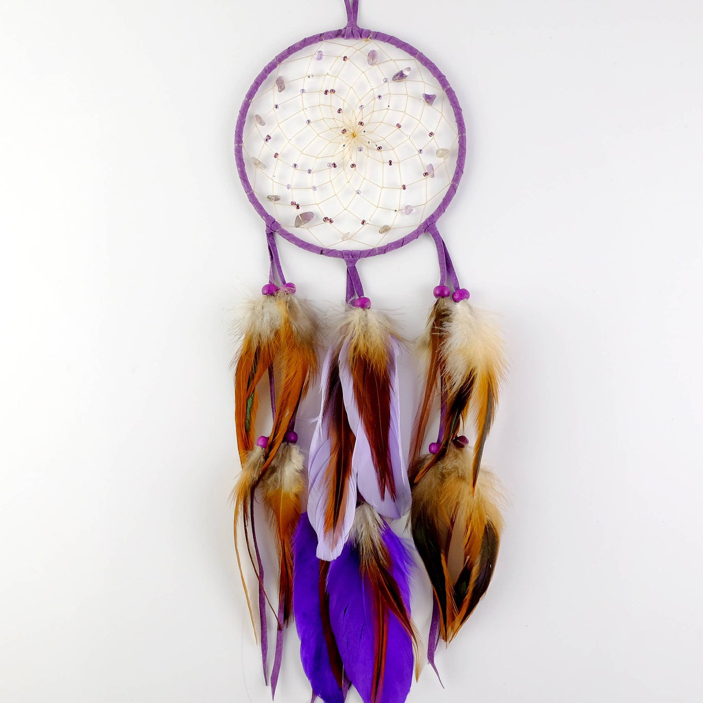 Dream Catcher - 5" Purple Ombre Beaded Dream Catcher