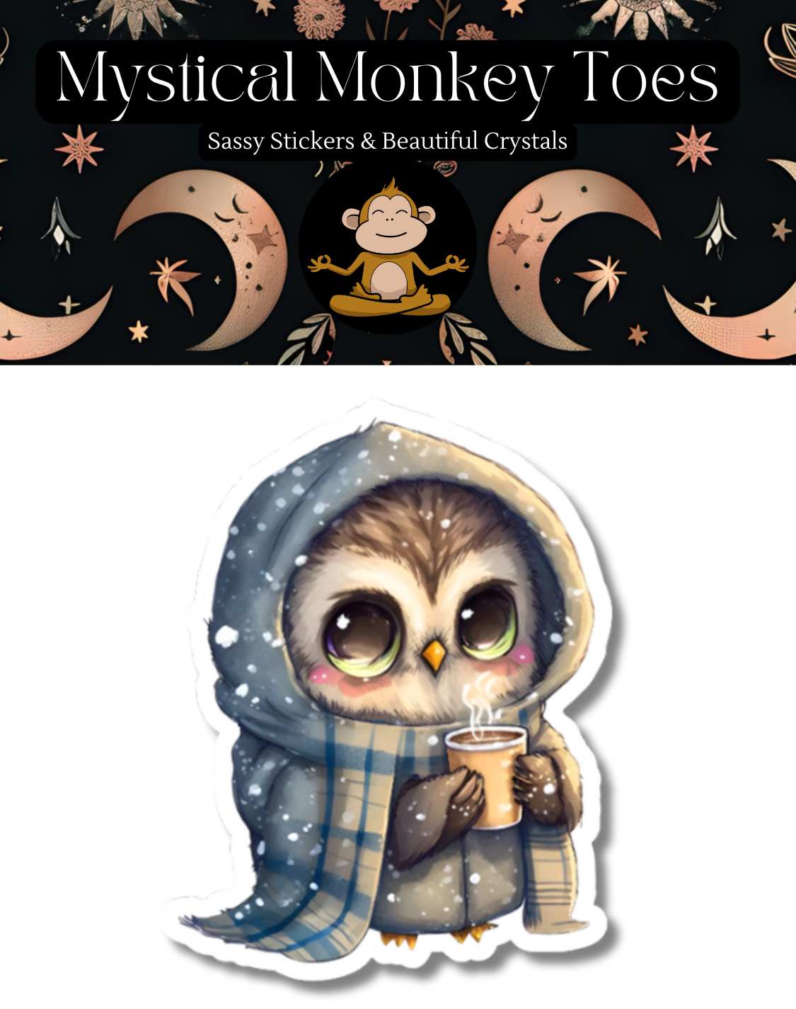 Sticker MMT - Adorable Snow Owl Vinyl