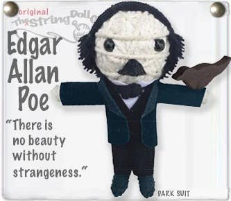 String Doll - Edgar Allan Poe Keychain