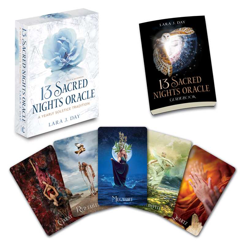 13 Sacred Nights Oracle by Lara J. Day: Flashcards; 272 pages / English