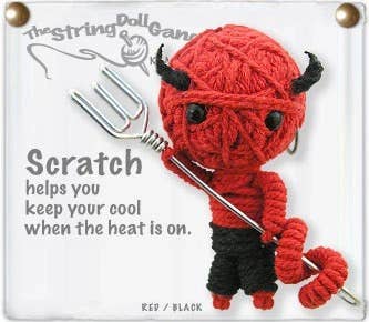 String Doll - Scratch Keychain