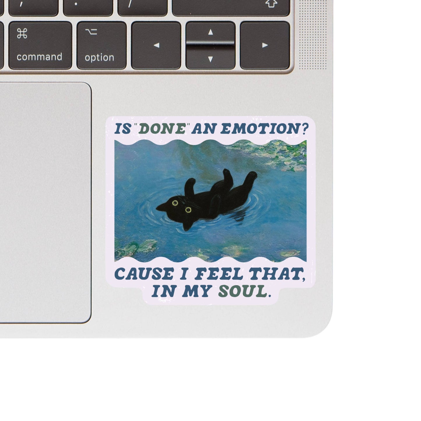 JM Stickers - Mental Health Cute Kitty Cat Pond High Quality Vinyl Sticker