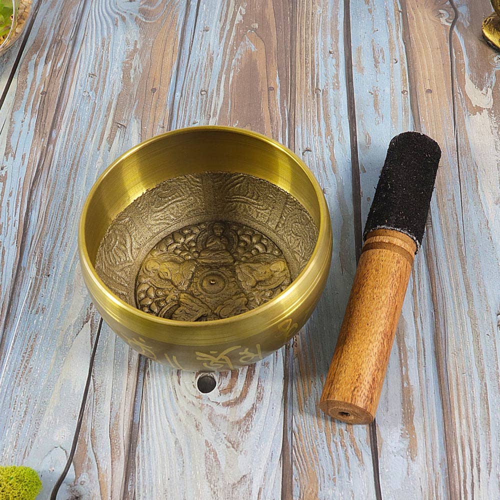 Singing Bowl Medium Mandala Design