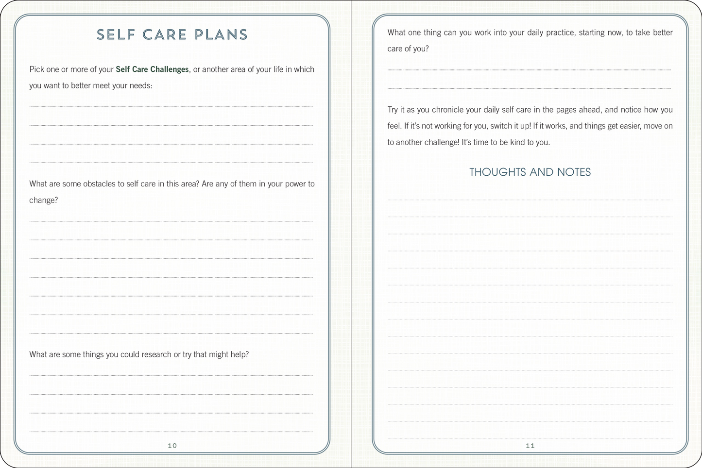 Self Care - A Journal for Being Kind to Yourself