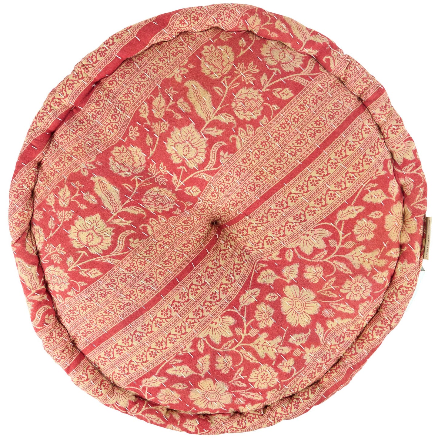 Round Kantha Floor / Meditation Pillow