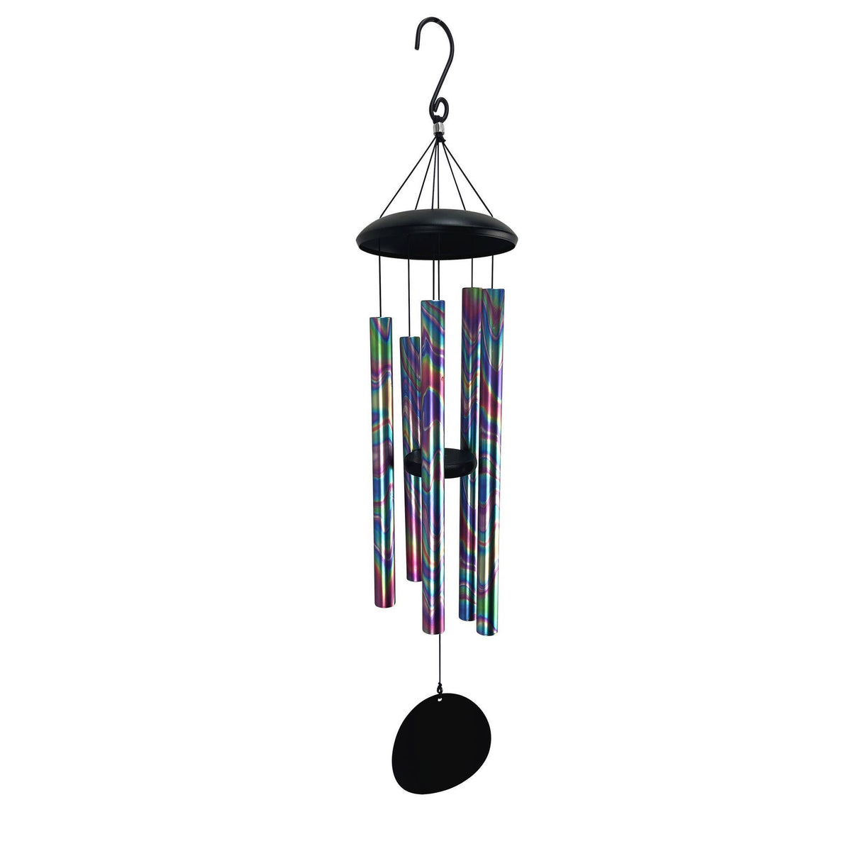 Iridescent Purple Swirl Wind Chime - 36"