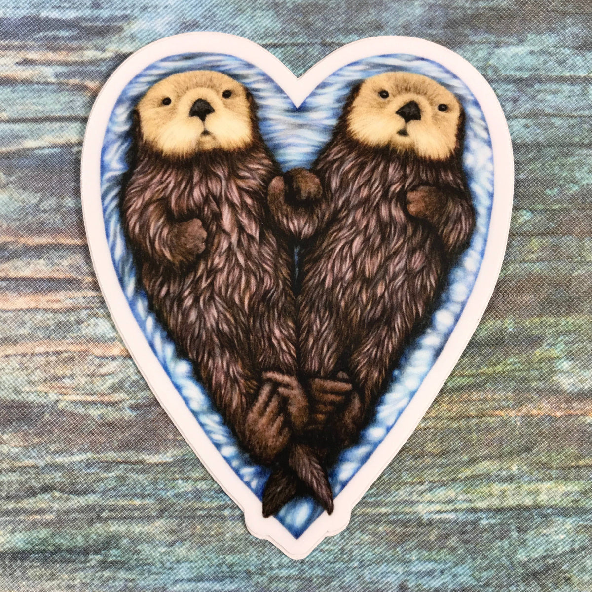 Stickers - Abundance Illustration - Otter Heart