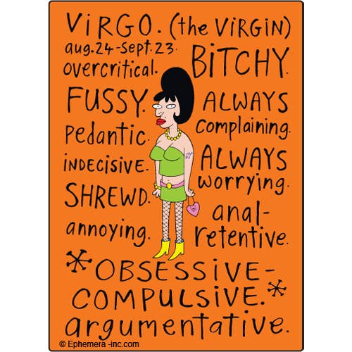 Magnet - Ephemera - Virgo Naughty