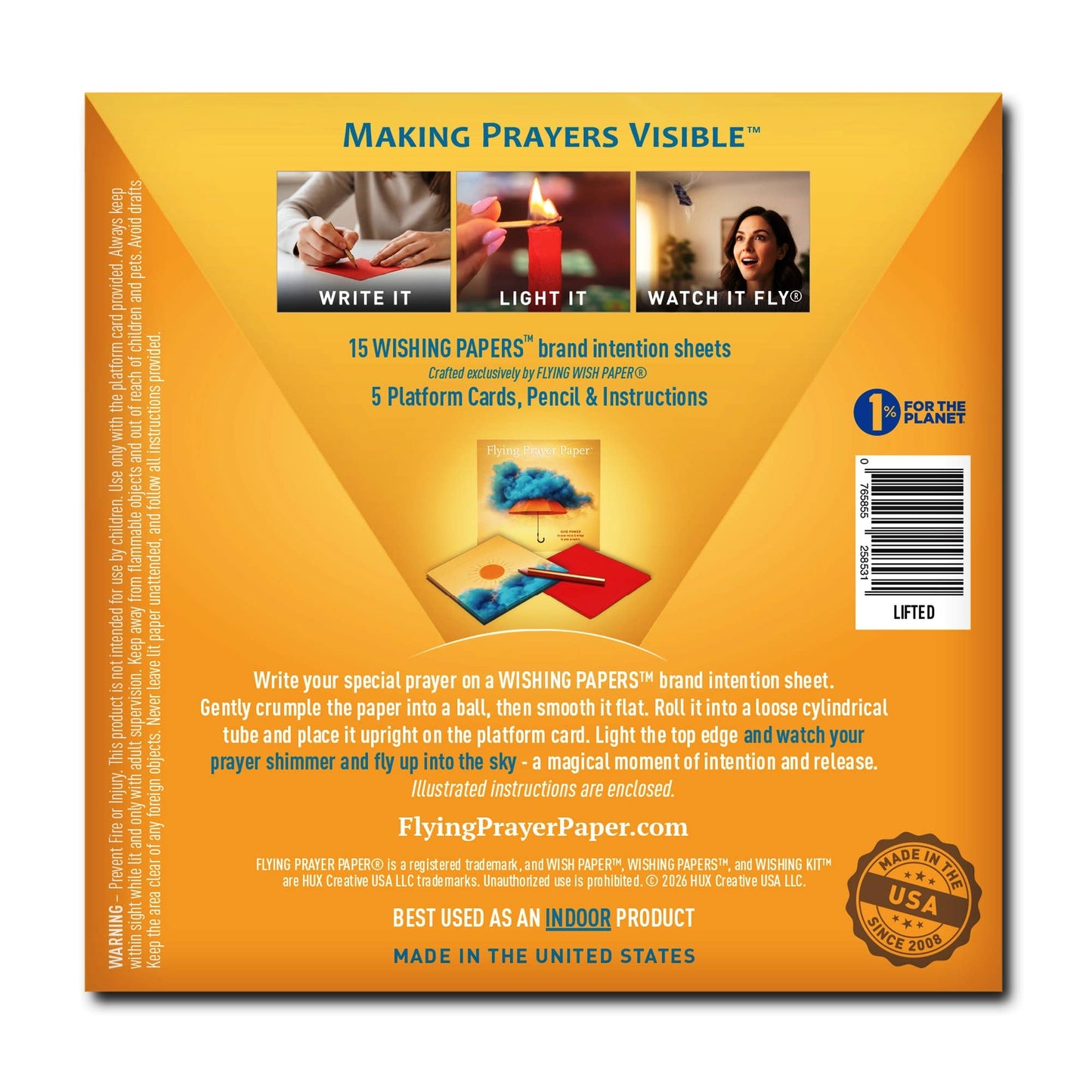 Flying Prayer Paper™ Lifted - Wish Paper™ – Transcend & Rise