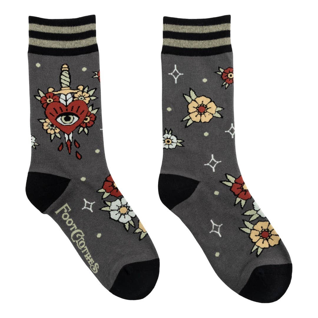 Foot Clothes - Love Hurts Crew Socks