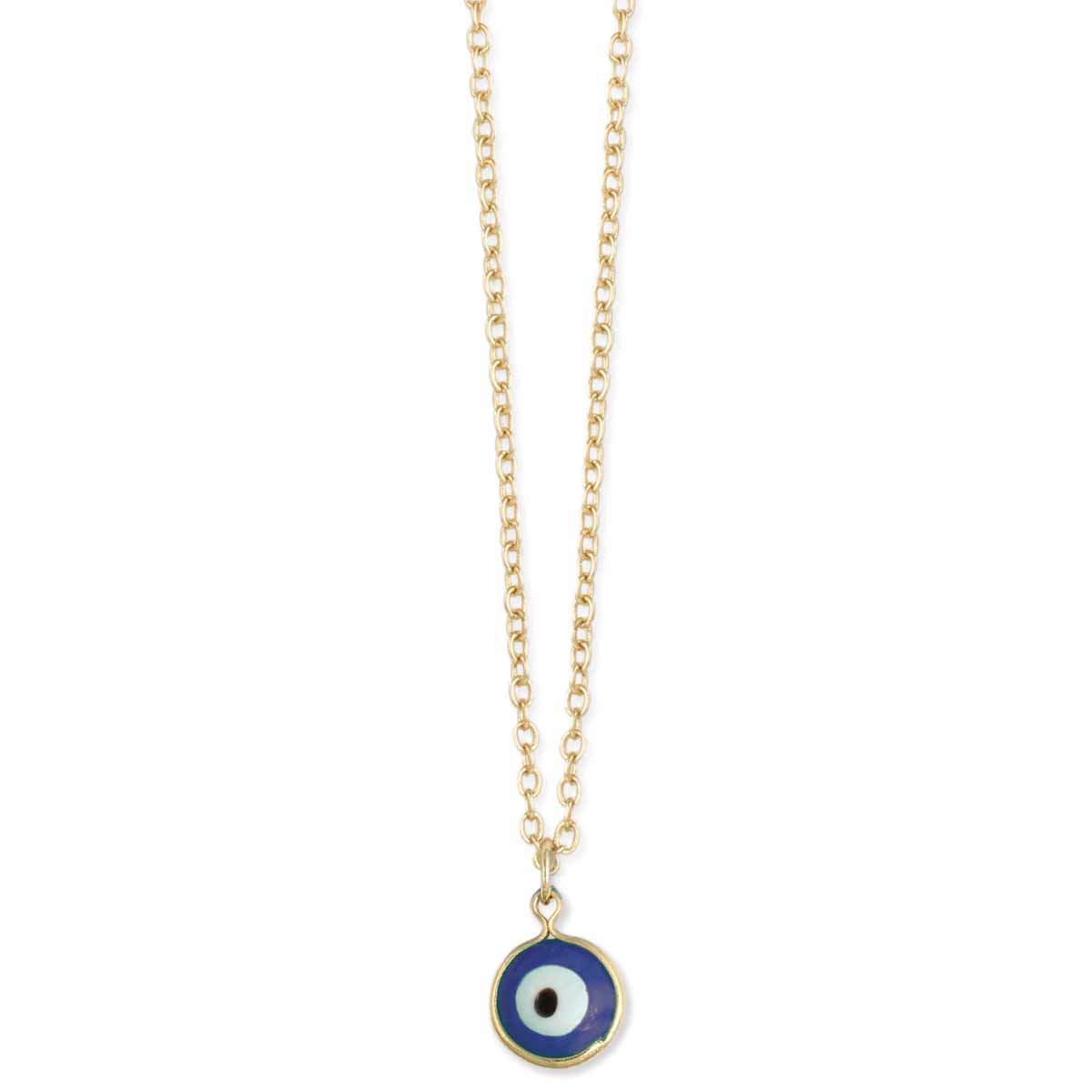 Calming Blue Eye Charm Necklace