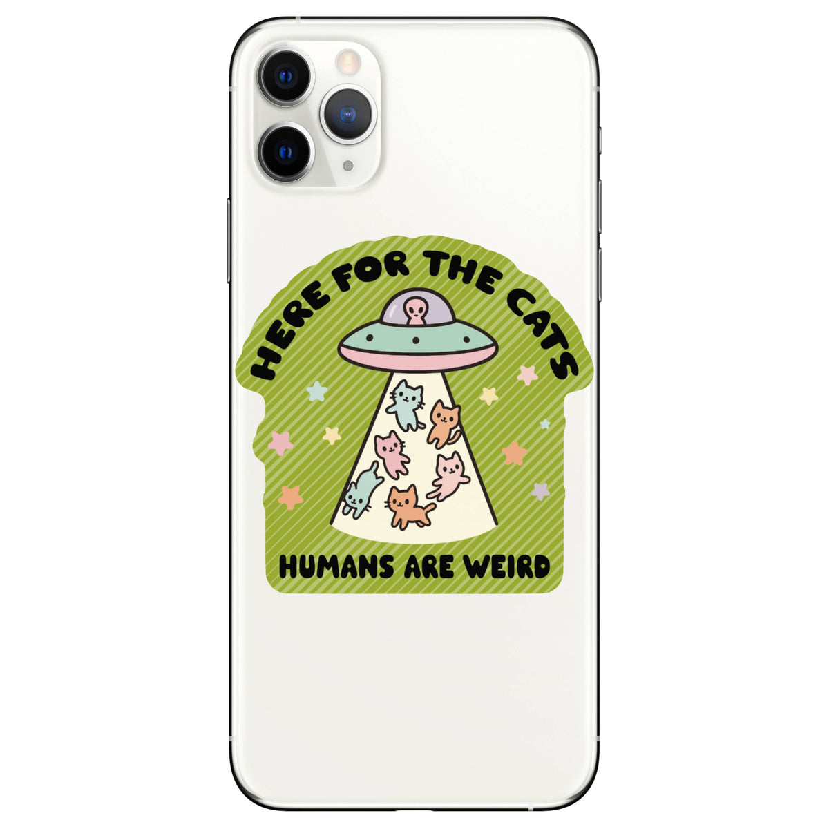 Funny UFO Life Sarcasm Cats High Quality Vinyl Sticker