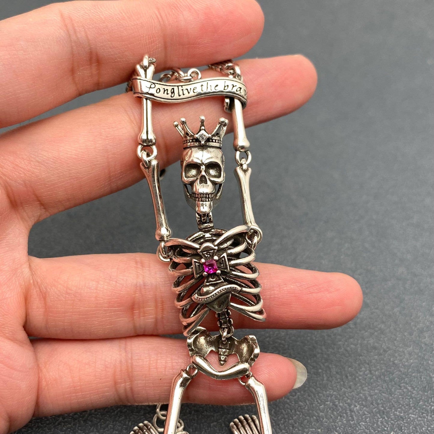 Bracelet - Gothic Silver-Plated - Skeleton