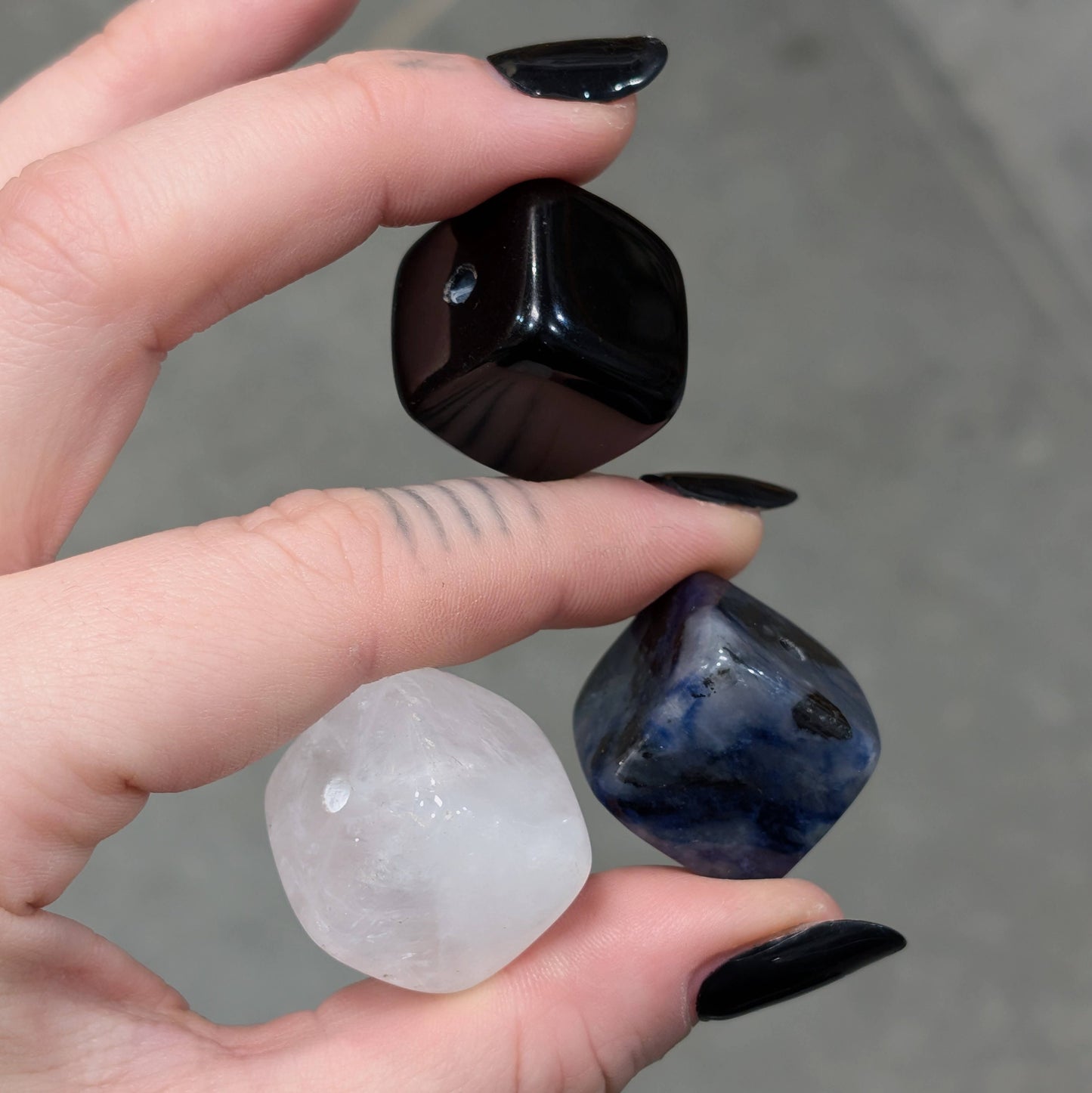 Crystal Incense Holder: Obsidian