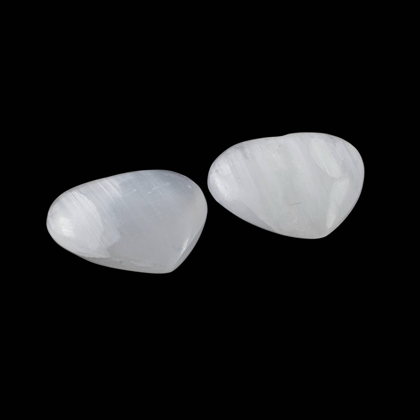 Selenite Hearts: White / 8cm