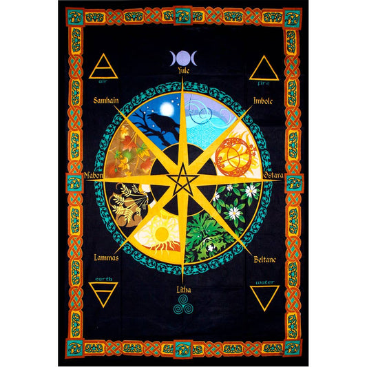 Cotton Tapestry Pagan Calendar