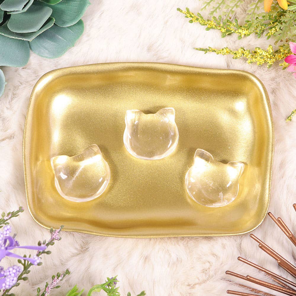 Kitty Face - Clear Quartz