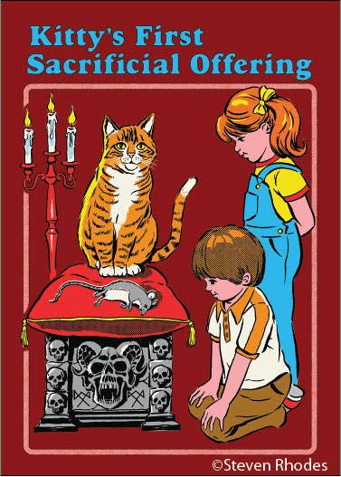 Magnet - Ephemera - Kitty's First Sacrificial Offering