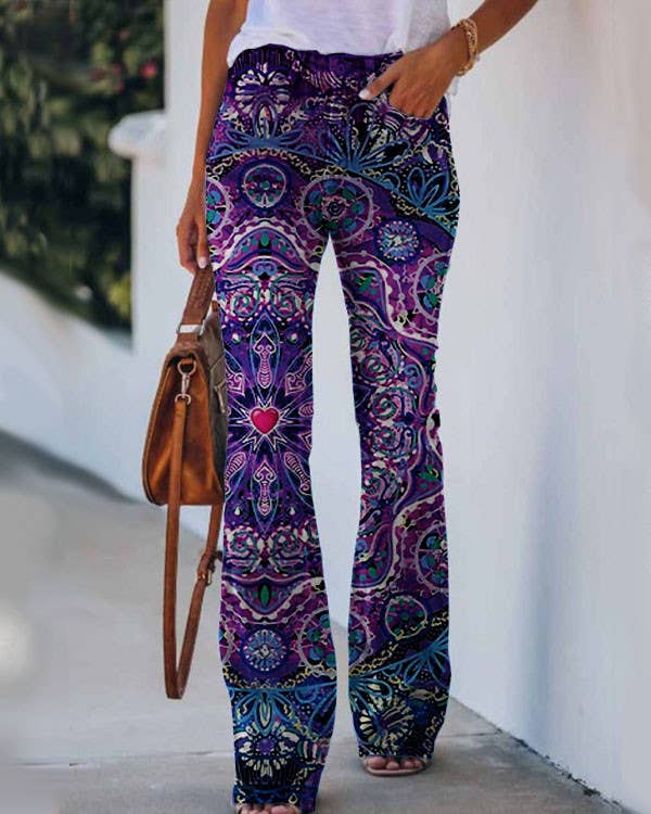 Skulls & Roses - Long Pants: XL