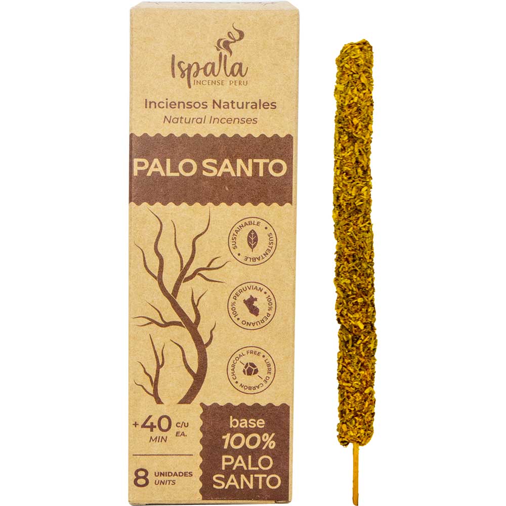 Ispalla Natural Incense - Palo Santo (8 Sticks): Palo Santo