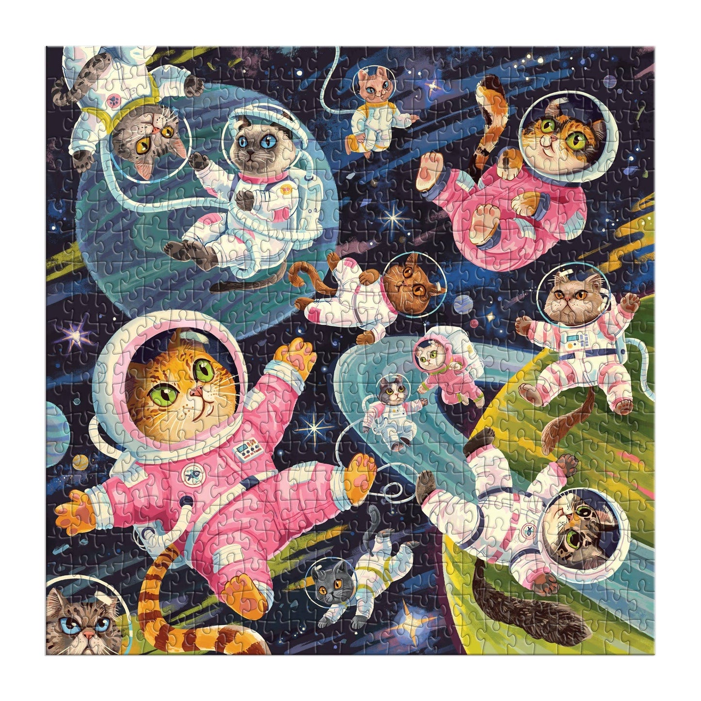 Space Meowdyssey 500 Piece Puzzle