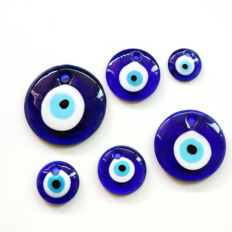 Blue Turkish Evil Eye Pendant 30 mm