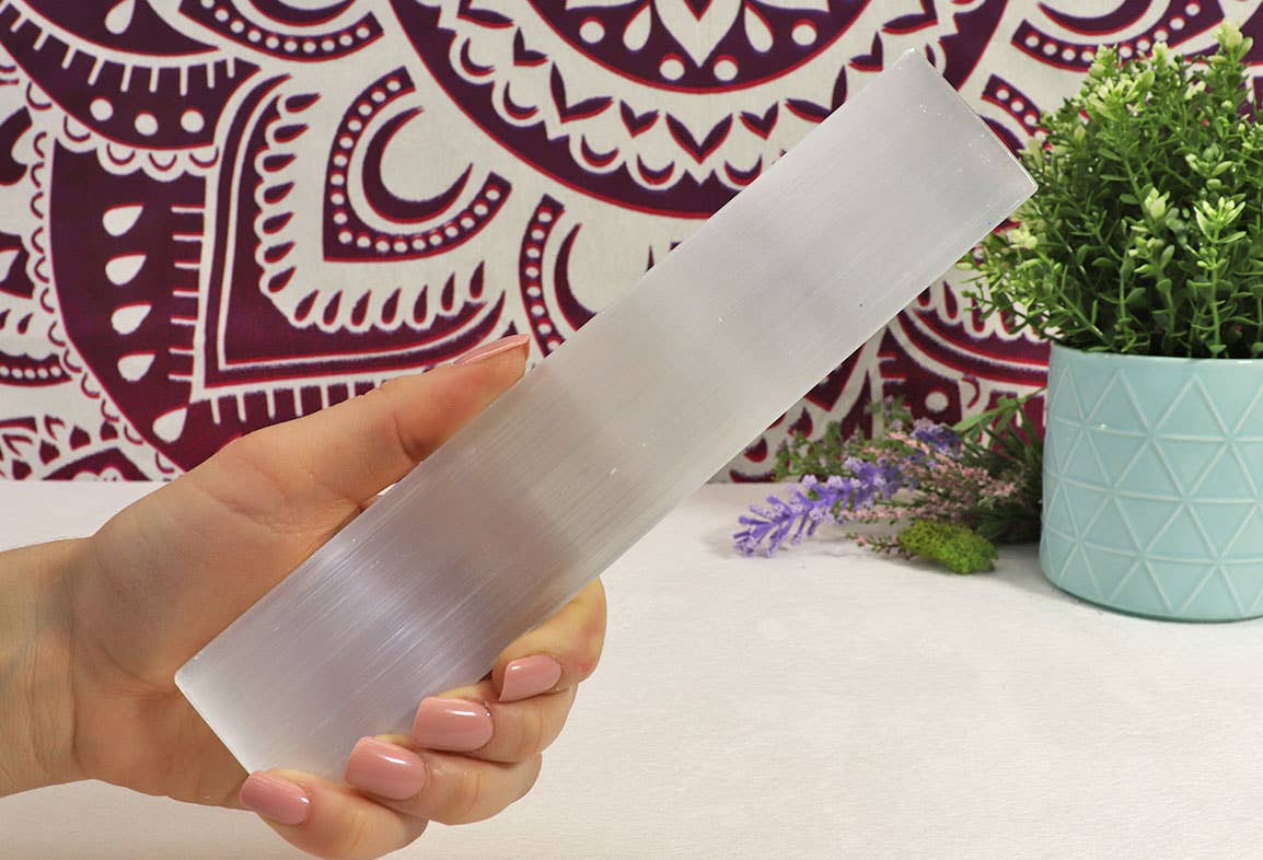 Selenite Crystal Charging Station - Natural Selenite Plate