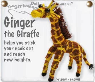 String Doll - Ginger the Giraffe Keychain