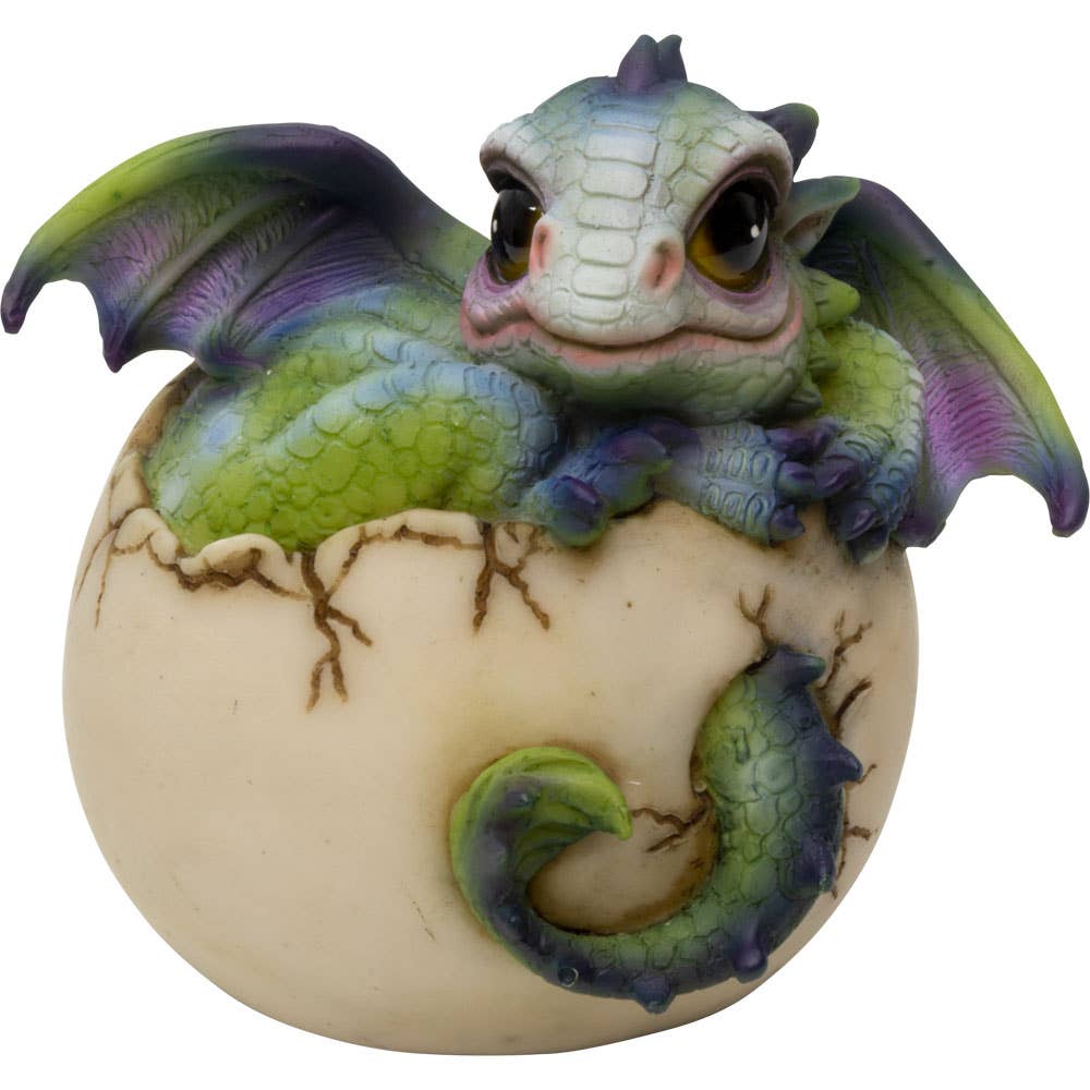 Polyresin Hatching Dragon Figurine - Chilling