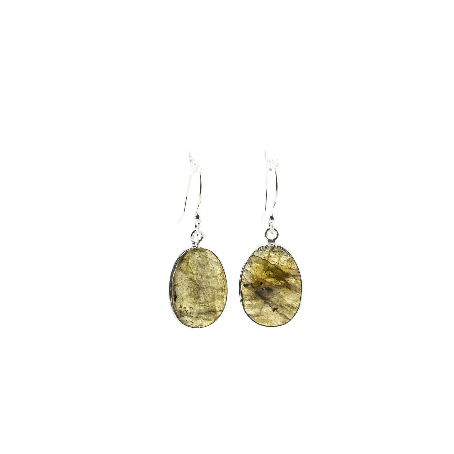 Labradorite Sterling Silver Dangle Earrings