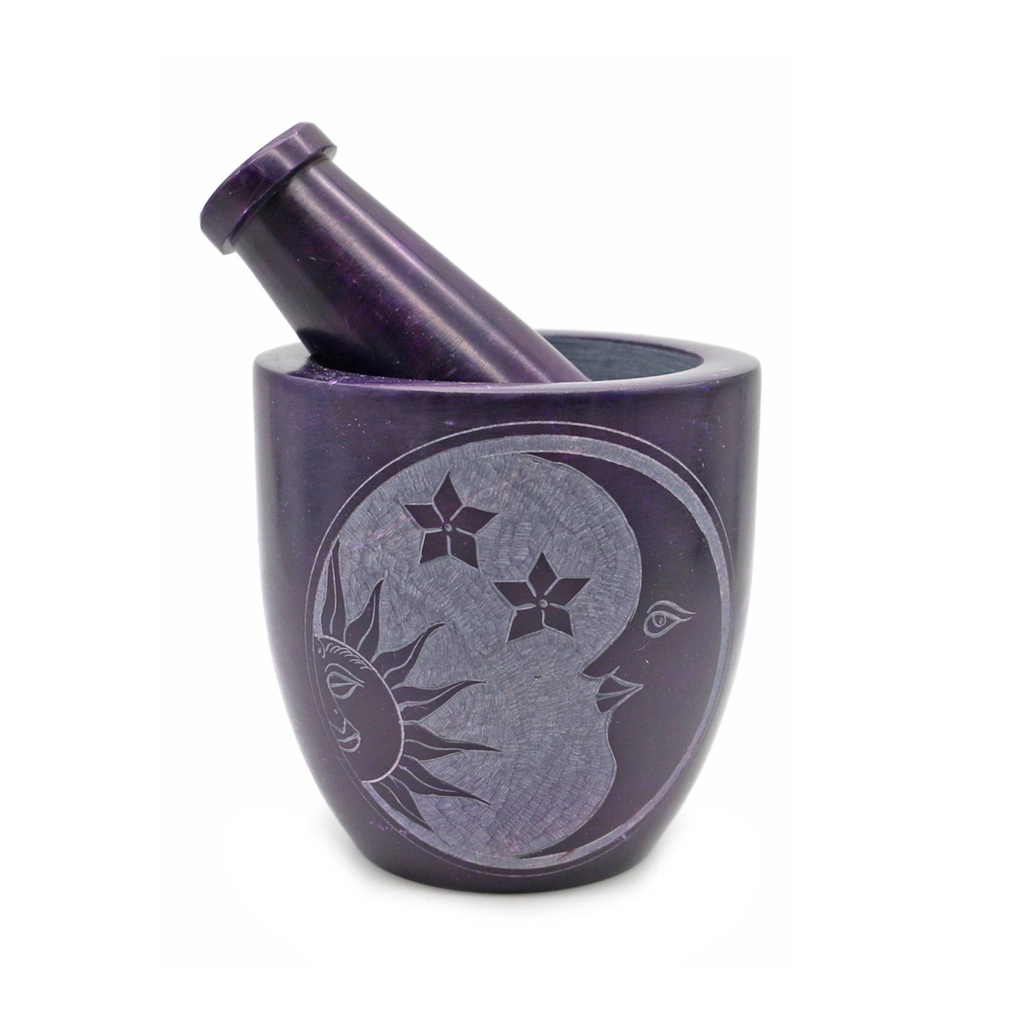 Soapstone M/P (Mortar & Pestle) - Purple Celestial (Tall)