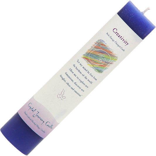 Reiki Herbal Pillar Candle Creativity