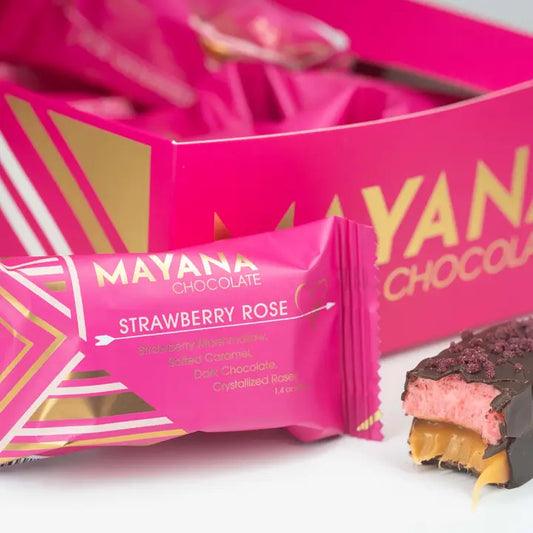 Mayana Chocolate - Strawberry Rose Mini Bar