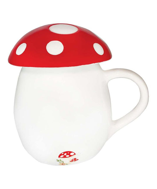 Mushroom Mug with Lid