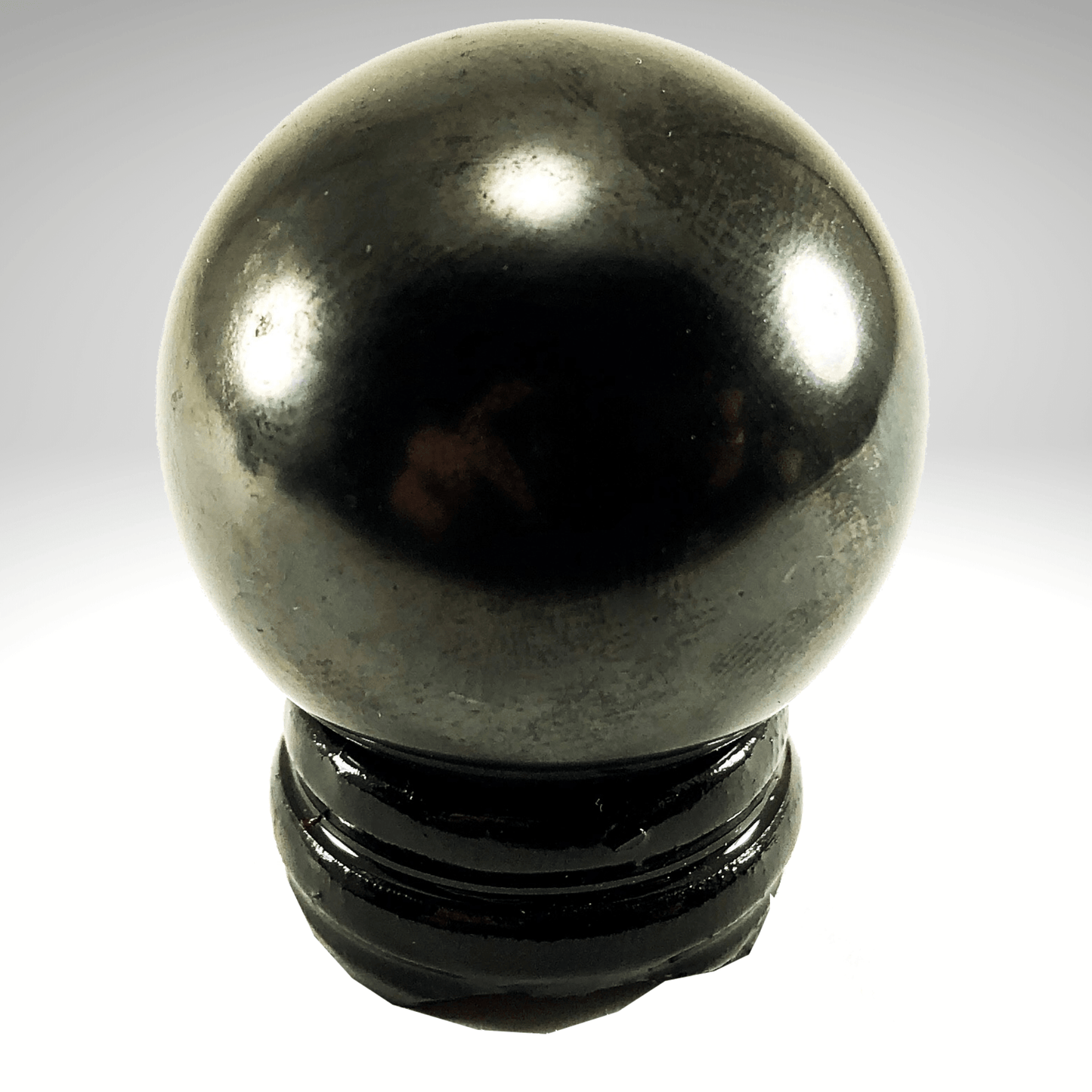 Russian Shungite Sphere 100 (stand not included)