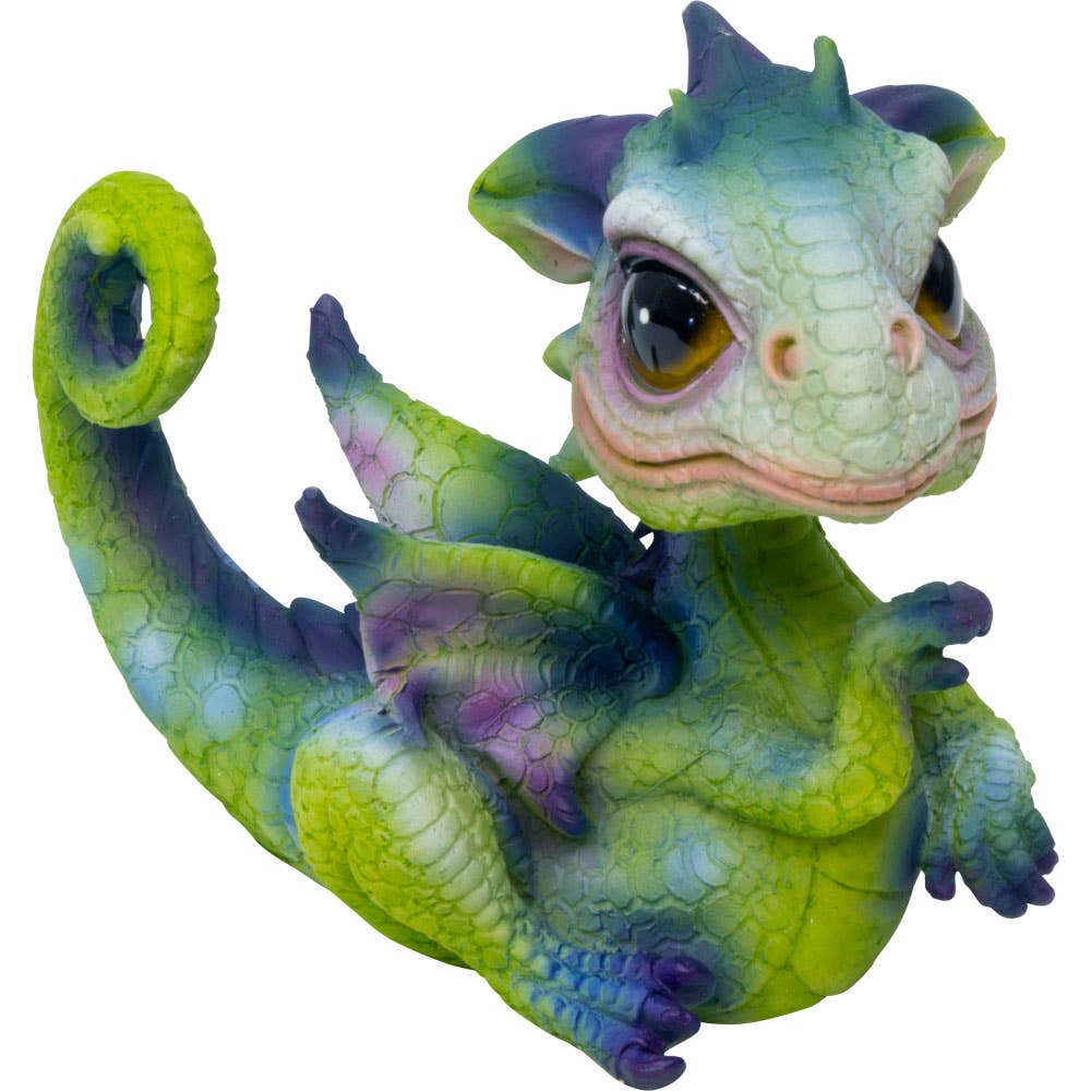 Polyresin Baby Dragon Figurine - Posing