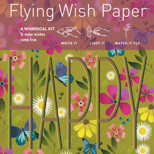 Flying Wish - HAPPY Mini kit with 15 Wishes + accessories