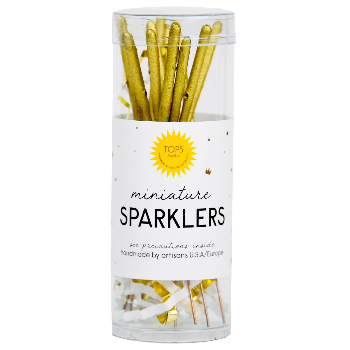 Gold Mini Sparklers in Tube