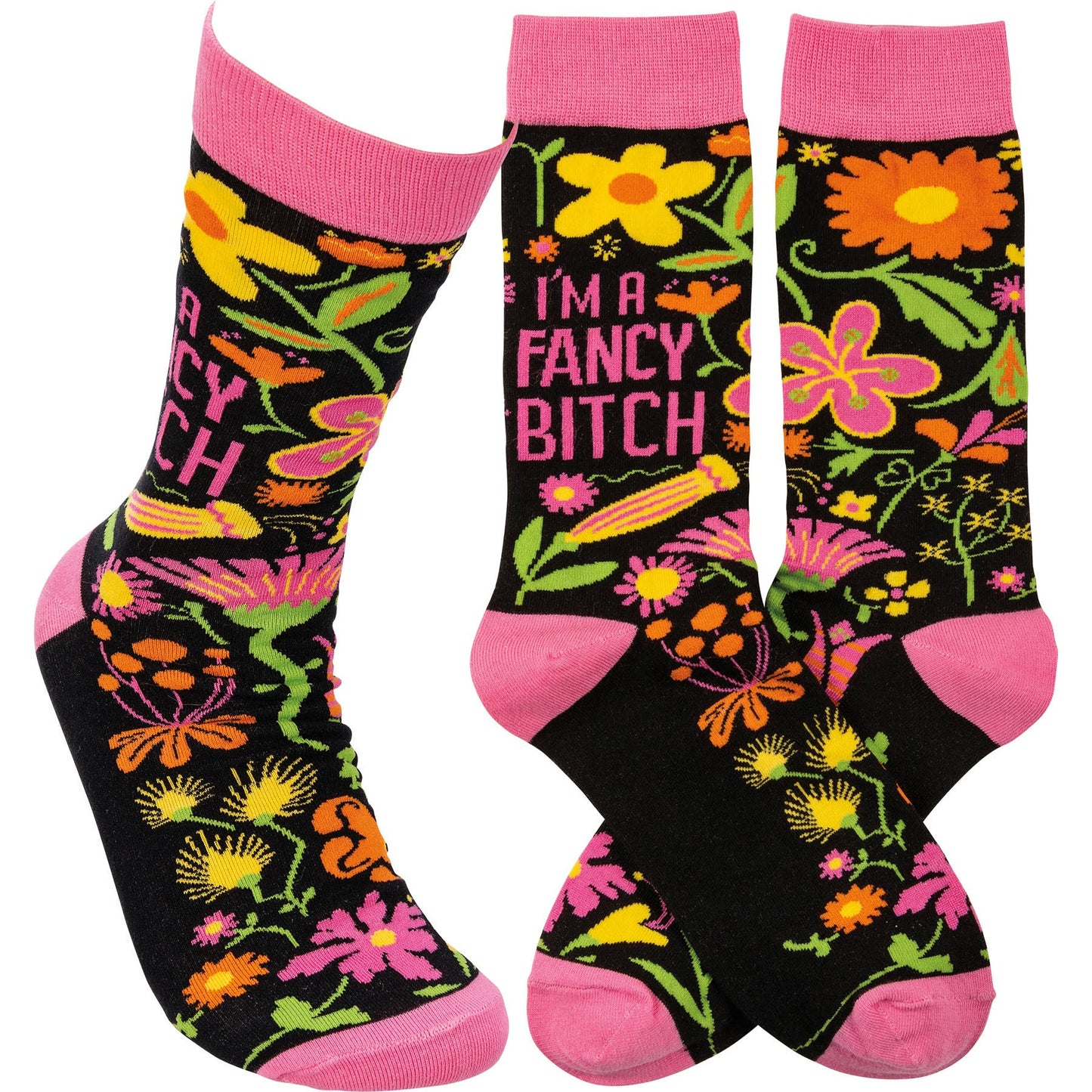 Socks - I'm A Fancy Bitch - Primitives by Kathy