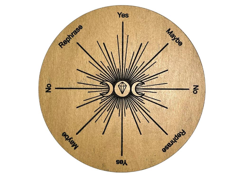 Pendulum Board - Triple Moon - Light Stain