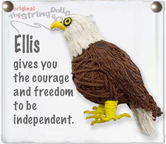 String Doll - Ellis the Bald Eagle Keychain