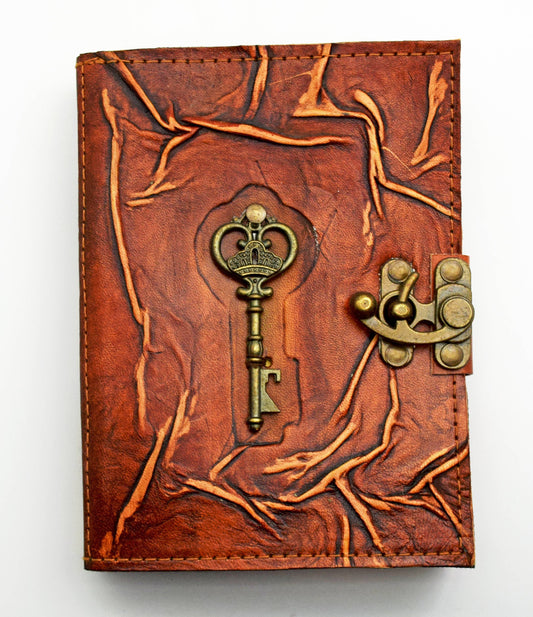 Leather Journal 48 - Metal Key