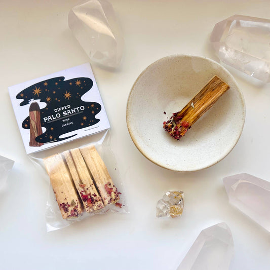 Rose & Jasmine Dipped Palo Santo