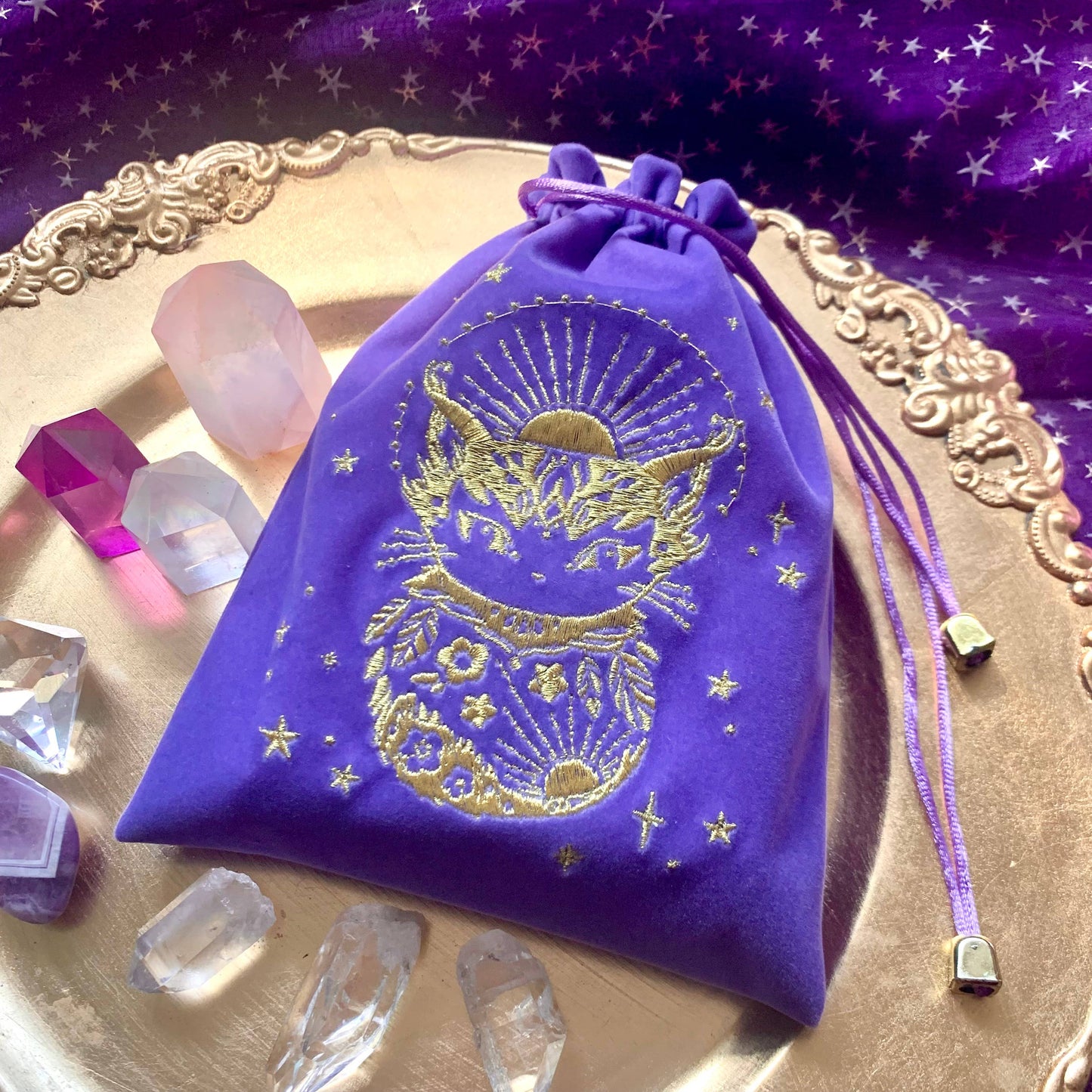 Sun Cat Tarot Pouch