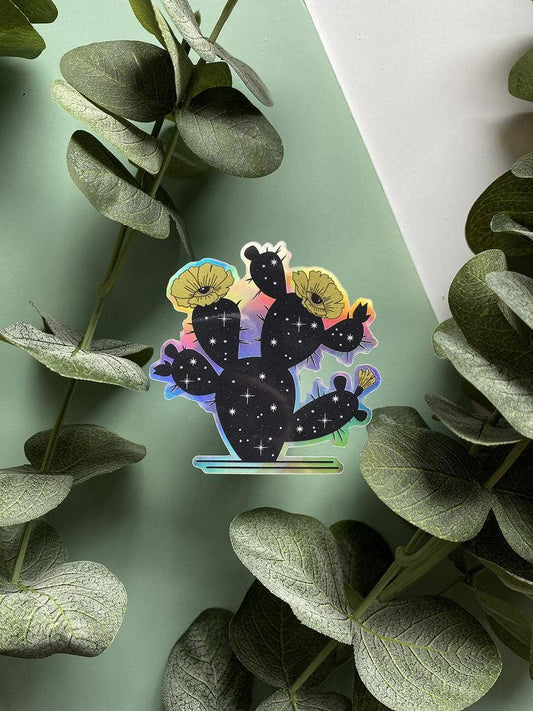 Stickers - Ark Made - All Seeing Cactus Holographic