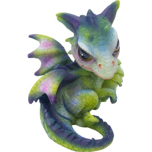 Polyresin Baby Dragon Figurine - Watching