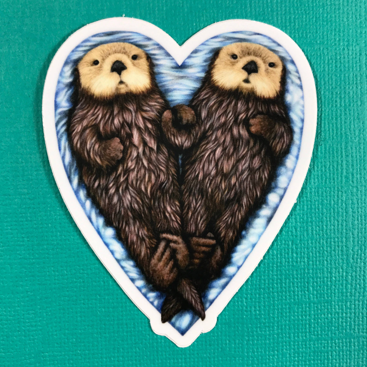 Stickers - Abundance Illustration - Otter Heart