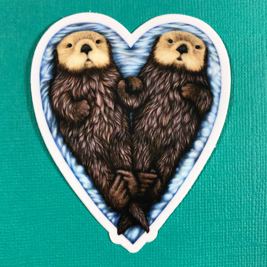 Stickers - Abundance Illustration - Otter Heart