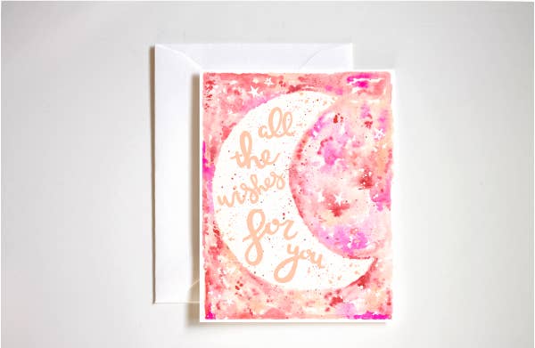 Greeting Card - Stephanie Tara - All The Wishes For You